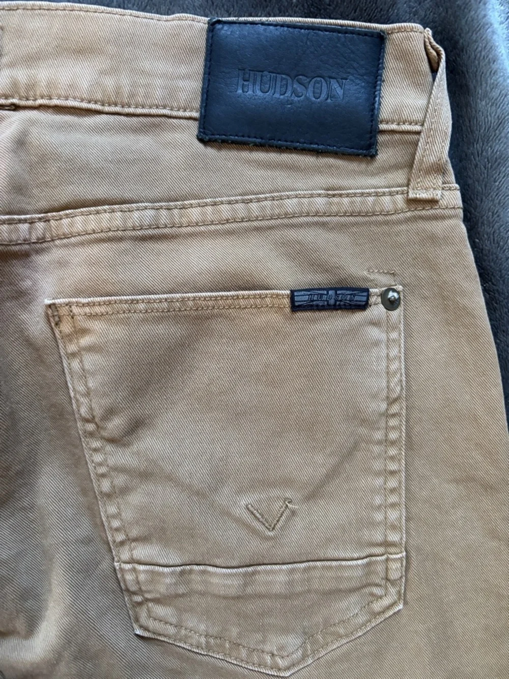Hudson Jeans Men's Jeans Tan Brown 5 Pocket Button Fly Byron Waist 30x32 Denim